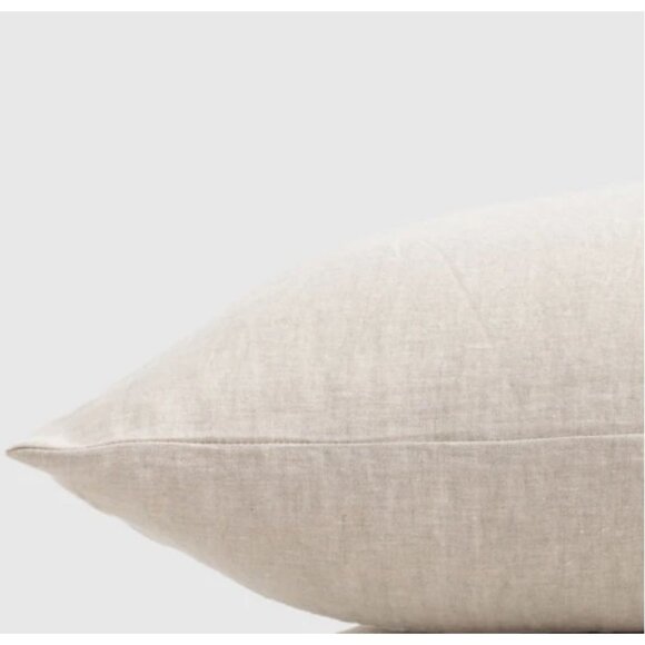 NWOT Quince European Linen Euro Sham Natural Chambray 26x26 Pillow Case - Picture 1 of 9